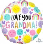 Love You Grandma Happy Faces