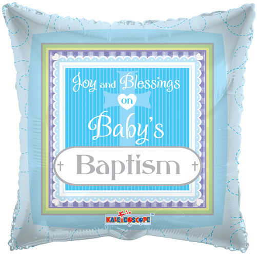Baby Baptism Blue