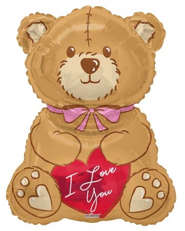 I Love You Bear with Bow - Click Image to Close