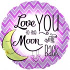 Love You to the Moon Pink