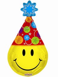 SMILEY PARTY HAT 14"