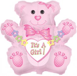 IT'S A GIRL BEAR 14"