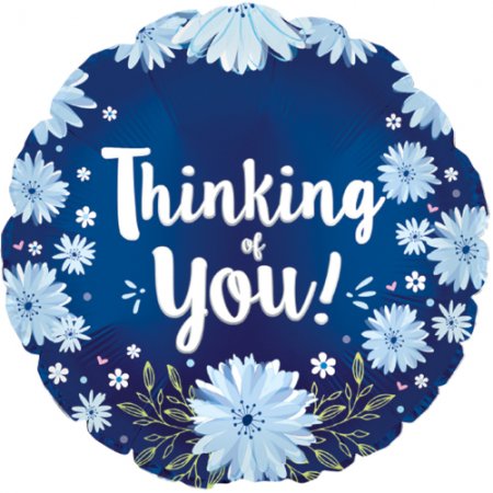 Thinking of You Blue Daisies 9" - Click Image to Close