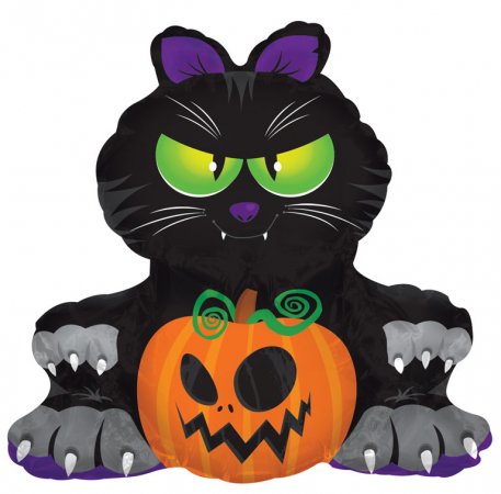 LITTLE BLACK CAT 12" - Click Image to Close