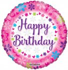 Birthday Pink with Flowers