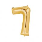 Number 7 Gold Shape PKGD Number 7 Gold Shape PKGD
