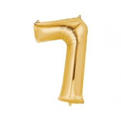 Number 7 Gold Shape PKGD