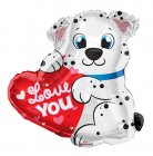 Love You Dalmatian Shape