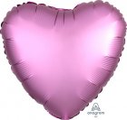 Satin Luxe Flamingo Heart