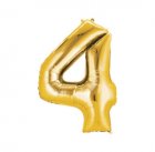 Number 4 Gold Shape PKGD Number 4 Gold Shape PKGD