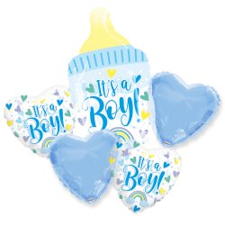 Baby Boy Bottle Bouquet