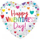 Happy Valentine's Day Colorful Hearts