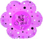 YSS Pink w/ Black Dots 9"x