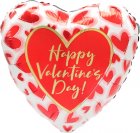 Happy Valentine's Day Blush Lined Heart