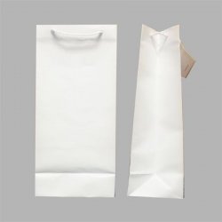 Solid Matte White Bottle Bag