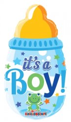Baby Bottle Boy Mini Shape 14"