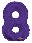 Number 8 Purple Shape 14” PKGD