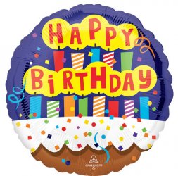 Happy Birthday Candles 4"