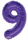 Number 9 Purple Shape 14” PKGD