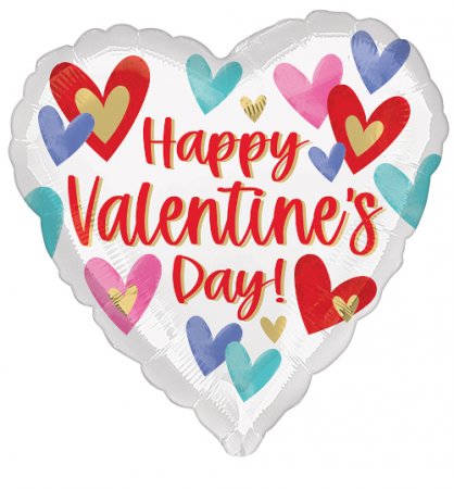 Happy Valentine's Day Paper Hearts - Click Image to Close