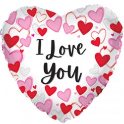 I Love You Heart Border