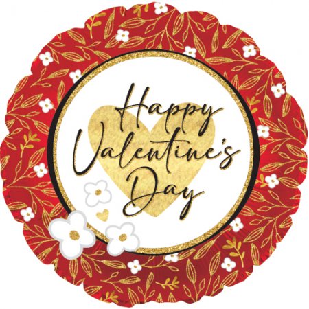 Happy Valentine's Day Gold Leaf - Click Image to Close