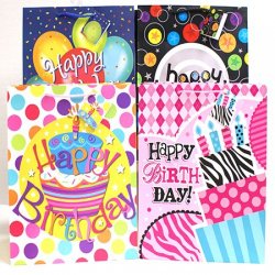 Large Matte Birthday Gift bag