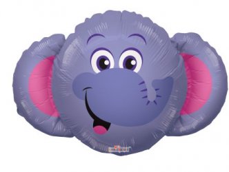 Elephant Head Mini Shape 14"