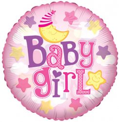 Baby Girl Moon Clearview 9"