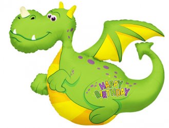 Birthday Dragon Shape