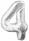 Number 4 Silver Shape PKGD Number 4 Silver Shape PKGD