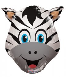 Zebra Head Mini Shape 14"