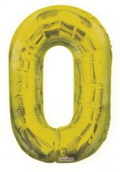 Number 0 Gold Shape PKGD