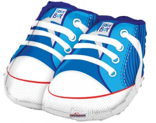 Baby Shoes Blue Shape