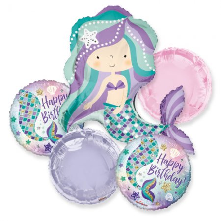 Birthday Mermaid Bouquet - Click Image to Close