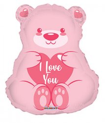 I Love You Pink Bear Gelli