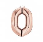 Number 0 Rose Gold Shape PKGD Number 0 Rose Gold Shape PKGD