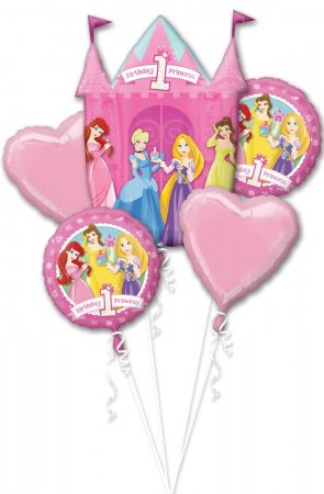 Princess 1st Bday Bouquet - Click Image to Close