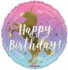 Birthday Unicorn Silhouette