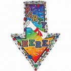 Party Here Diploma Arrow Party Here Diploma Arrow