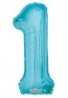 Number 1 Light Blue Shape 14” PKGD Number 1 Light Blue Shape 14” PKGD