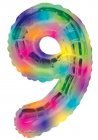 Number 9 Multicolor Shape PKGD