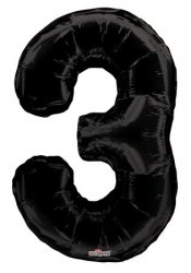 Number 3 Black Shape PKGD