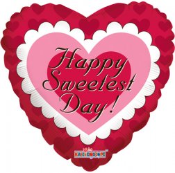 Sweetest Day Pink Heart 4"