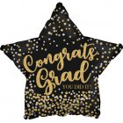 Congrats Grad Gold Etch 9"