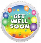 Get Well Party Balloons 9"