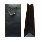 Solid Matte Black Bottle Bag