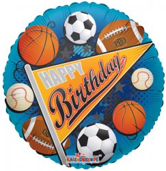 Birthday Sports Pennant