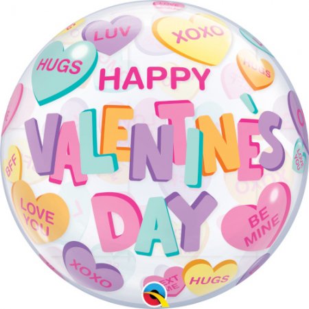 Valentine's Candy Hearts Bubble PKGD - Click Image to Close