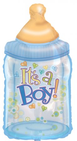 BOY BABY BOTTLE 12" - Click Image to Close